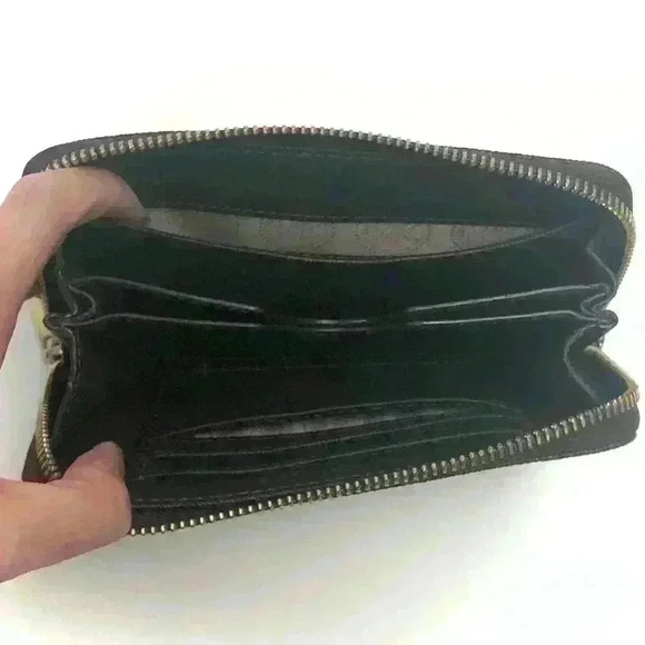 Michael Kors MK Logo Brown Wallet - Picture 4 of 6